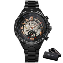 Load image into Gallery viewer, Skeleton Watch For Men Automatic Watches Mens 2020 Top Luxury Brand Gold Watch Stainless Steel Big Dial Relogio Dropshipping Hot