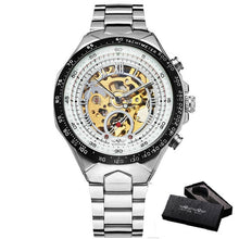 Load image into Gallery viewer, Skeleton Watch For Men Automatic Watches Mens 2020 Top Luxury Brand Gold Watch Stainless Steel Big Dial Relogio Dropshipping Hot