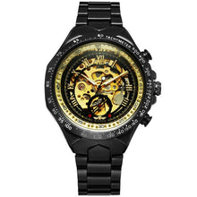 Load image into Gallery viewer, Skeleton Watch For Men Automatic Watches Mens 2020 Top Luxury Brand Gold Watch Stainless Steel Big Dial Relogio Dropshipping Hot