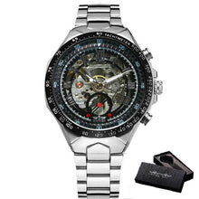 Load image into Gallery viewer, Skeleton Watch For Men Automatic Watches Mens 2020 Top Luxury Brand Gold Watch Stainless Steel Big Dial Relogio Dropshipping Hot