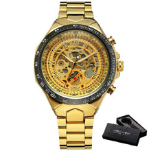 Load image into Gallery viewer, Skeleton Watch For Men Automatic Watches Mens 2020 Top Luxury Brand Gold Watch Stainless Steel Big Dial Relogio Dropshipping Hot