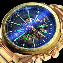 Load image into Gallery viewer, WINNER Watches Mens Top Brand Luxury 2020 Automatic Mechanical Gold Watch Man Skeleton Dial Stainless Steel Band Fashion Classic