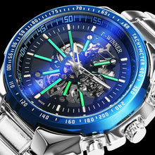 Load image into Gallery viewer, WINNER Watches Mens Top Brand Luxury 2020 Automatic Mechanical Gold Watch Man Skeleton Dial Stainless Steel Band Fashion Classic