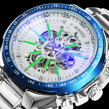 Load image into Gallery viewer, WINNER Watches Mens Top Brand Luxury 2020 Automatic Mechanical Gold Watch Man Skeleton Dial Stainless Steel Band Fashion Classic