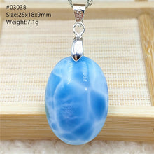 Load image into Gallery viewer, Top Quality Natural Blue Larimar Gemstone Women Man Pendant Heart Water Drop Oval Love Oval Dominica Lucky Gift Necklace AAAAAA