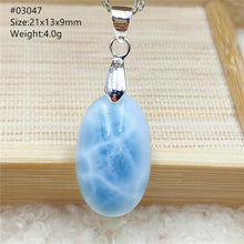 Load image into Gallery viewer, Top Quality Natural Blue Larimar Gemstone Women Man Pendant Heart Water Drop Oval Love Oval Dominica Lucky Gift Necklace AAAAAA