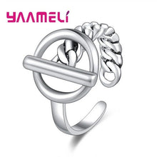 Load image into Gallery viewer, Big Promotion S925 Snake Head Ring Genuine 925 Sterling Silver Adjustable Trendy Fine Jewelry for Men Women Unisex Bague Bijoux