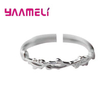 Load image into Gallery viewer, Big Promotion S925 Snake Head Ring Genuine 925 Sterling Silver Adjustable Trendy Fine Jewelry for Men Women Unisex Bague Bijoux