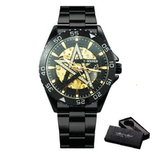 Load image into Gallery viewer, Gold Watch Men Automatic Watches Mens 2020 Top Brand Luxury Clocks Iced Out Mechanical Royal Wristwatch WINNER часы мужские