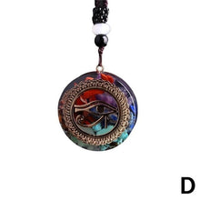 Load image into Gallery viewer, Natural Stone Necklace Orgonite Pendant Sri Yantra Necklace Sacred Geometry Chakra Energy Necklace Meditation Jewelry Accessory