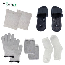 Load image into Gallery viewer, Electric Tens/EMS Muscle Stimulator Conductive Silver Fiber Gloves Slippers Wrist Socks Acupuncture Massage Therapy Accessories