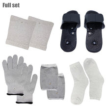 Load image into Gallery viewer, Electric Tens/EMS Muscle Stimulator Conductive Silver Fiber Gloves Slippers Wrist Socks Acupuncture Massage Therapy Accessories