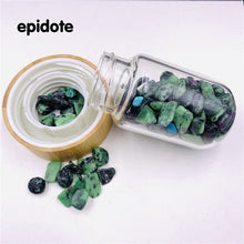 Load image into Gallery viewer, 2021 Drop Shipping Natural Crystal Quartz Gravel Gemstone Healing Glass Energy Elixir drink Water Bottle Bamboo glass cup gift