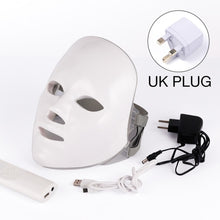 Load image into Gallery viewer, 7 Colors Led Therapy Mask Light Face Mask Therapy Anti Acne Whitening Facial Mask Korean Skin Care Face Rejuvenation Home SPA