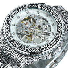 Load image into Gallery viewer, WINNER Mens Watches Top Brand Luxury Hand Engraving Mechanical Man Watch Automatic Gold Skeleton 2020 Fashion New relogio