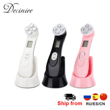 Load image into Gallery viewer, Face Skin EMS Mesotherapy Electroporation RF Radio Frequency Facial LED Photon Skin Care Device Face Lift Tighten Beauty Machine