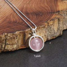 Load image into Gallery viewer, Real Pure 925 Sterling Silver Labradorite Pendant Necklace With Box Chain Simple Elegant Natural Stone Pendant For Women