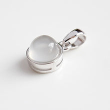 Load image into Gallery viewer, 100% 925 Sterling Silver Pendant Natural Malachite Labradorite Crystal Agate Opal Moonstone Gem Necklace Women Fashion Jewelry