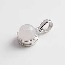 Load image into Gallery viewer, 100% 925 Sterling Silver Pendant Natural Malachite Labradorite Crystal Agate Opal Moonstone Gem Necklace Women Fashion Jewelry