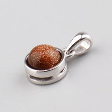 Load image into Gallery viewer, 100% 925 Sterling Silver Pendant Natural Malachite Labradorite Crystal Agate Opal Moonstone Gem Necklace Women Fashion Jewelry