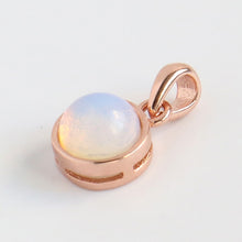 Load image into Gallery viewer, 100% 925 Sterling Silver Pendant Natural Malachite Labradorite Crystal Agate Opal Moonstone Gem Necklace Women Fashion Jewelry