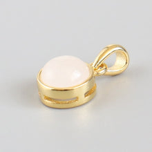 Load image into Gallery viewer, 100% 925 Sterling Silver Pendant Natural Malachite Labradorite Crystal Agate Opal Moonstone Gem Necklace Women Fashion Jewelry