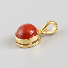 Load image into Gallery viewer, 100% 925 Sterling Silver Pendant Natural Malachite Labradorite Crystal Agate Opal Moonstone Gem Necklace Women Fashion Jewelry