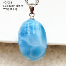 Load image into Gallery viewer, Top Quality Natural Blue Larimar Gemstone Women Man Pendant Heart Water Drop Oval Love Oval Dominica Lucky Gift Necklace AAAAAA