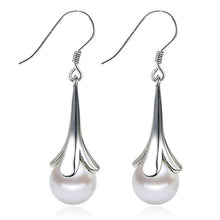 Load image into Gallery viewer, Fashion Moonstone Opal Drop Earrings Flower Leaf Tassel Long Earring Jewelry For Women Trendy Imitation Pearls Drop Earrings