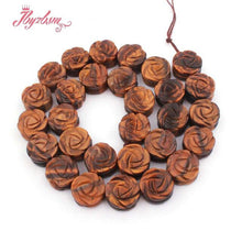 Load image into Gallery viewer, 14mm Natural Quartz Lapis Lepidolite Loose Beads Flower Natural Stone Beads For Women Necklace Bracelet Jewelry Making 5 pc/15"