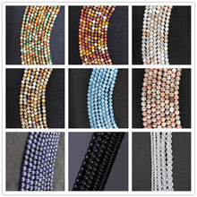 Load image into Gallery viewer, Natural Gem Beads Rose Pink Quartz Lapis Lazuli Lava Stone Round Beads For Jewelry Making Bracelets Diy Needlework Accessories