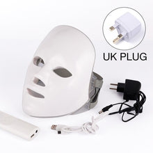 Load image into Gallery viewer, 7 Colors Led Mask Photon Electric LED Facial Mask LED Skin Rejuvenation Anti Wrinkle Acne Photon Therapy Home Salon Beauty Tool