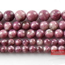 Load image into Gallery viewer, Natural Stone Beads Lepidolite Round Loose Beads For Jewelry Making 4/6/8/10mm 15.5inches DIY Bracelet PB21