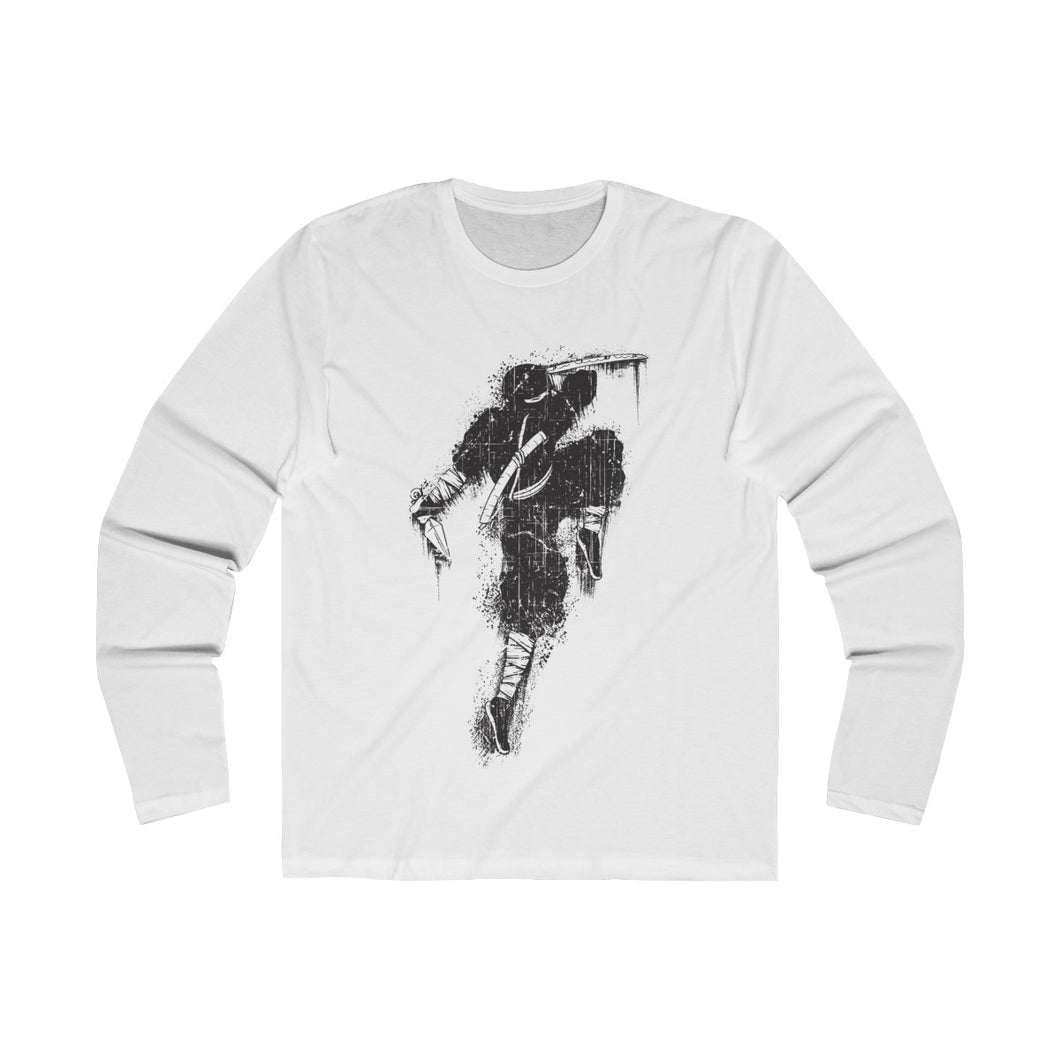 Samurai's life Style Men's Long Sleeve Crew Tee