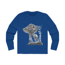 Load image into Gallery viewer, Eagle And Skull Men's Long Sleeve Crew Tee
