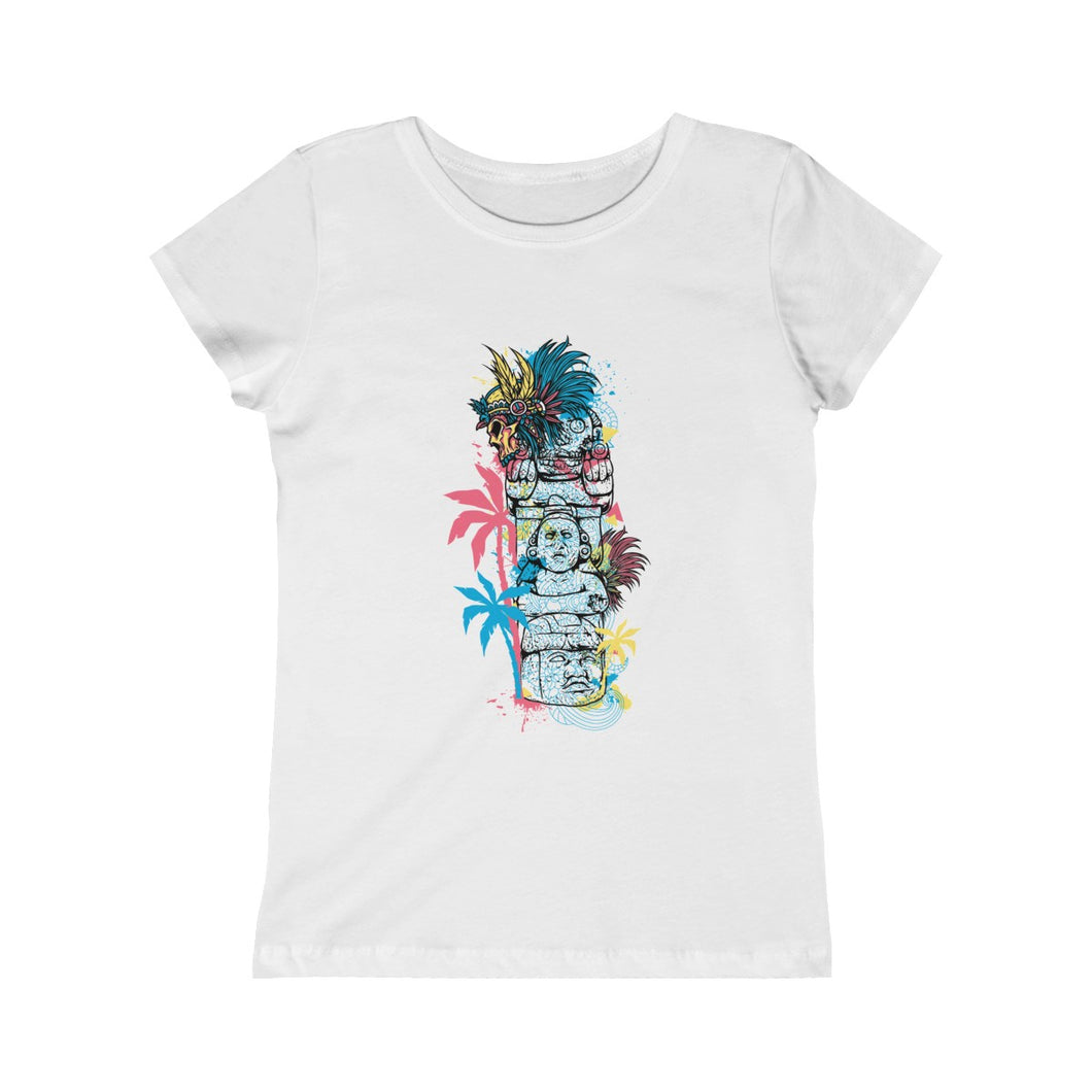 Statue And Skull Girls Princess Tee