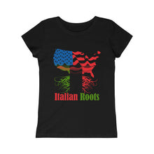 Load image into Gallery viewer, Italian Roots Girls Princess Tee
