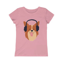 Load image into Gallery viewer, Rock On Dog Girls Princess Tee
