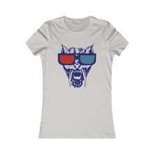 Load image into Gallery viewer, Wolf Face With Sunglass Women&#39;s Favorite Tee
