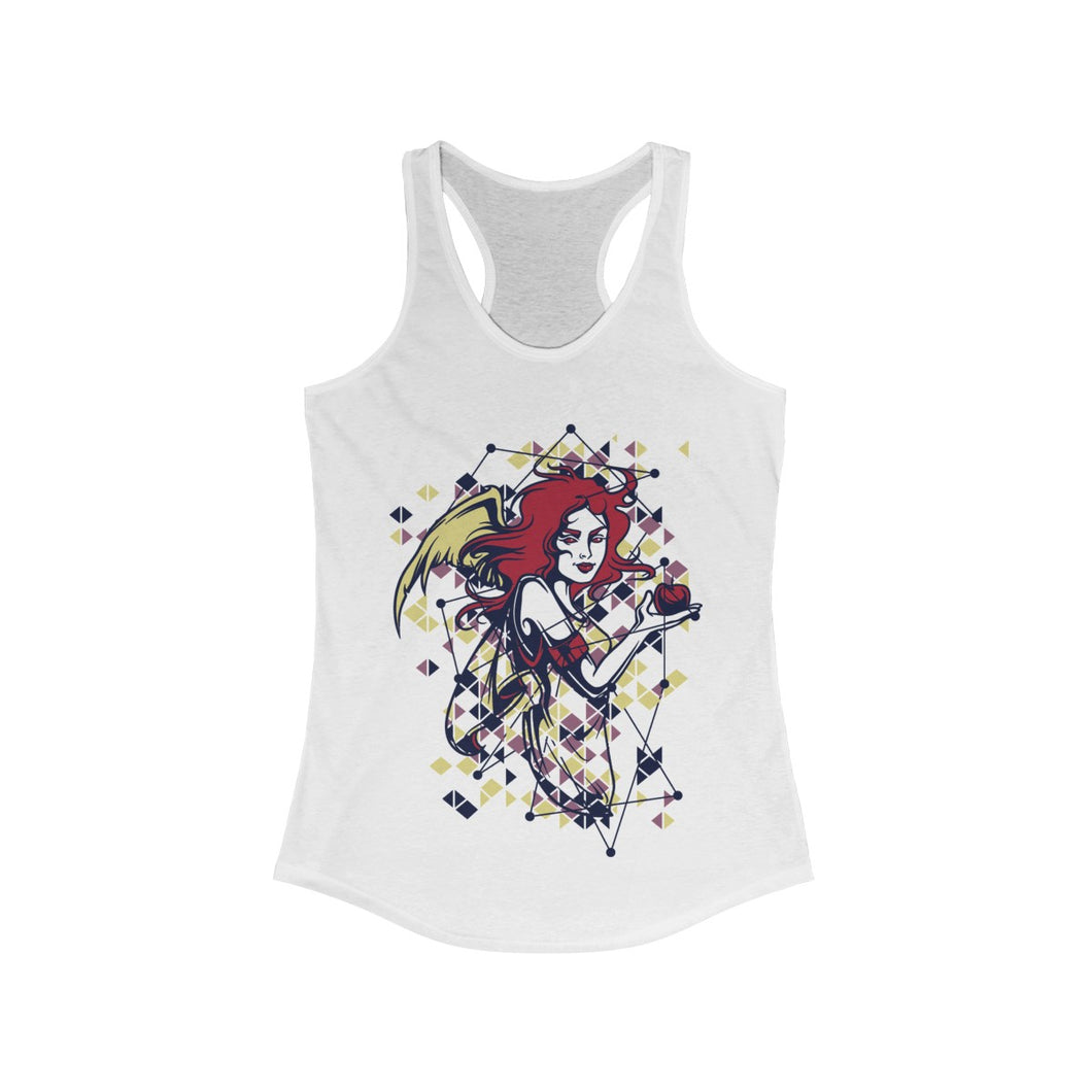 Graphical Tech Girl Women's Ideal Racerback Tank