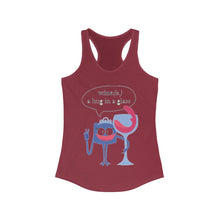 Load image into Gallery viewer, Wine a Hug in a Glass Women&#39;s Ideal Racerback Tank
