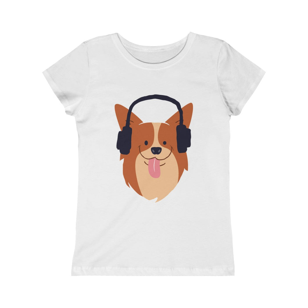 Rock On Dog Girls Princess Tee