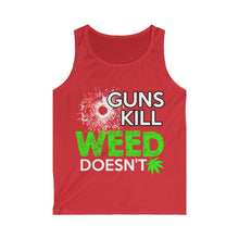 Load image into Gallery viewer, Guns Kill Weed Doesn&#39;t  Men&#39;s Softstyle Tank Top
