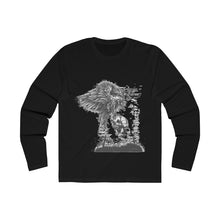 Load image into Gallery viewer, Eagle And Skull Men's Long Sleeve Crew Tee
