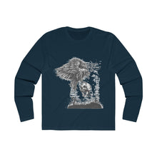 Load image into Gallery viewer, Eagle And Skull Men's Long Sleeve Crew Tee
