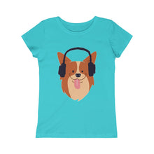 Load image into Gallery viewer, Rock On Dog Girls Princess Tee
