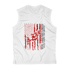 Load image into Gallery viewer, You Are Secured To Fly Above Ground Men's Sleeveless Performance Tee
