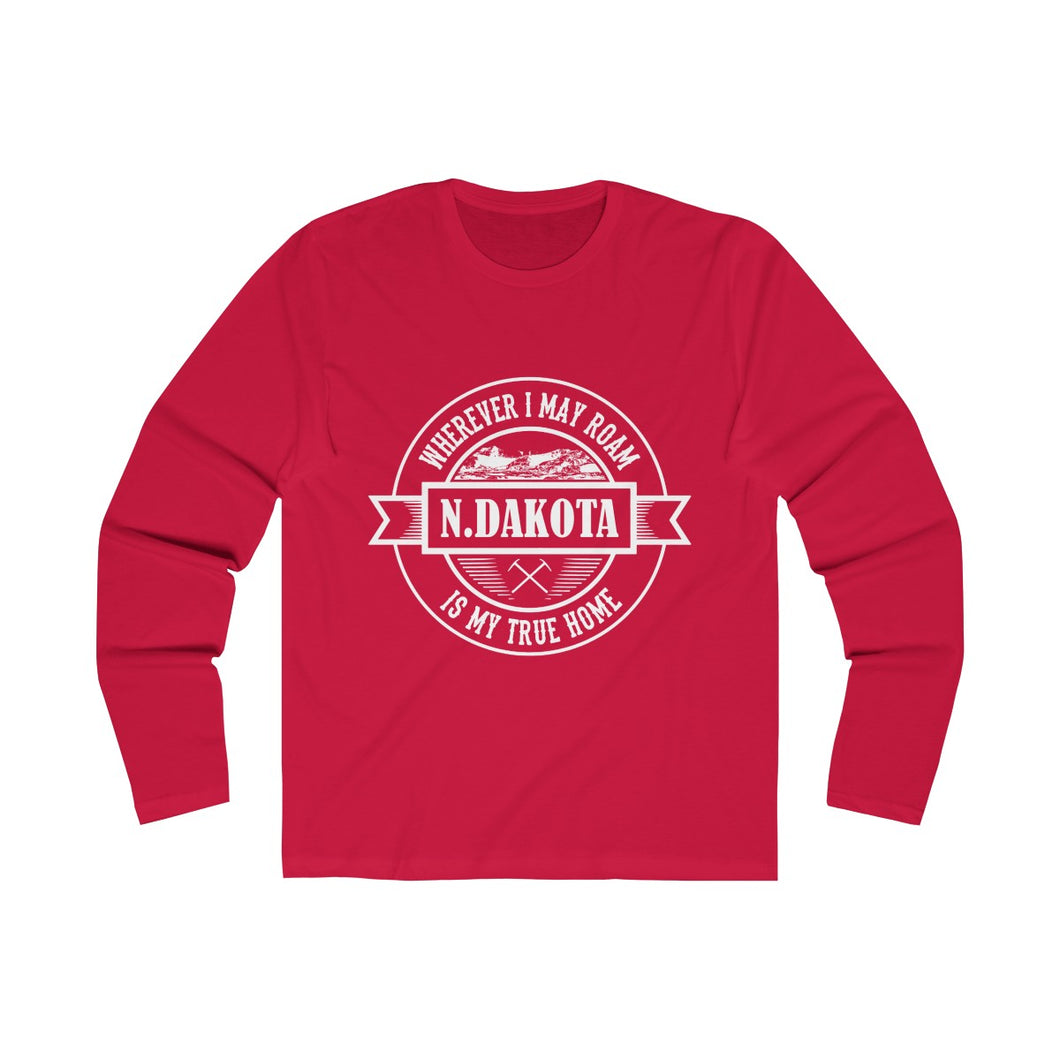 Where I May Roam N.Dakota Men's Long Sleeve Crew Tee