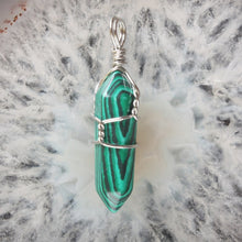Load image into Gallery viewer, Mix Crystal Stone Opal malachite Lapis Green Howlite Stone Onyx Rose Pink Quartz Carnelian Faceted Bead Twining Pendant 1PCS

