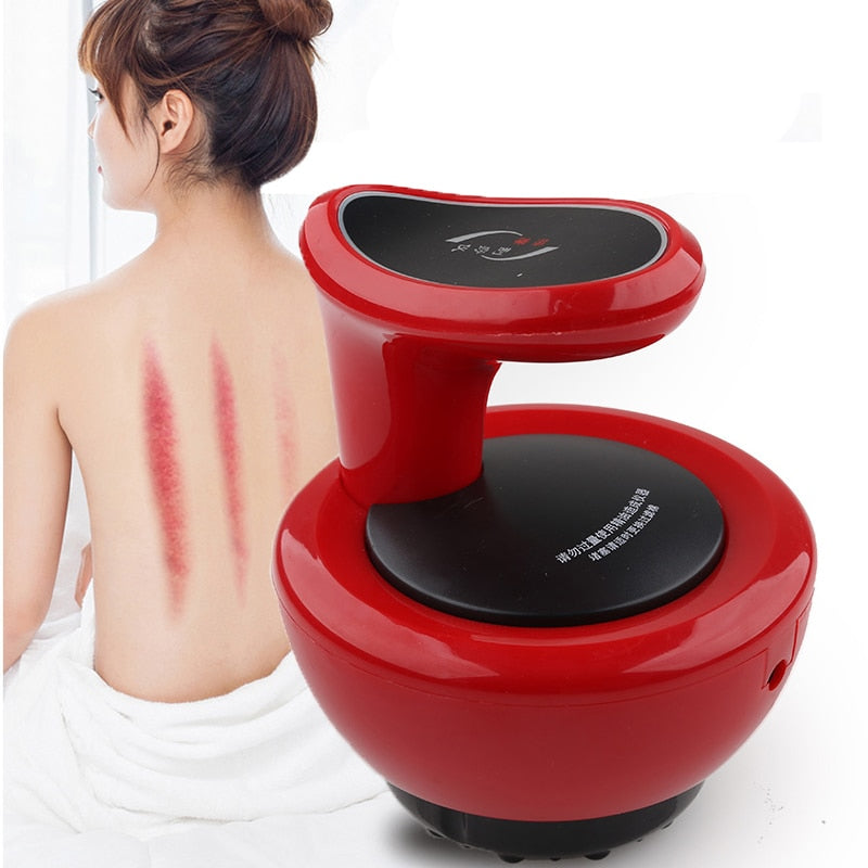 Electric Body Guasha Scraping Negative Pressure Cupping Machine Meridian Dredge Acupoint Suction Massage Magnetic Therapy Device